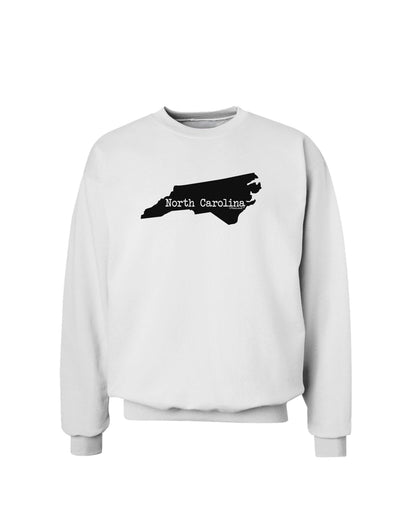 North Carolina - United States Shape Sweatshirt by TooLoud-Sweatshirts-TooLoud-White-Small-Davson Sales