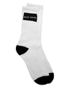 North Dakota - United States Shape Adult Crew Socks - Exclusively by TooLoud-Socks-TooLoud-White-Ladies-4-6-Davson Sales