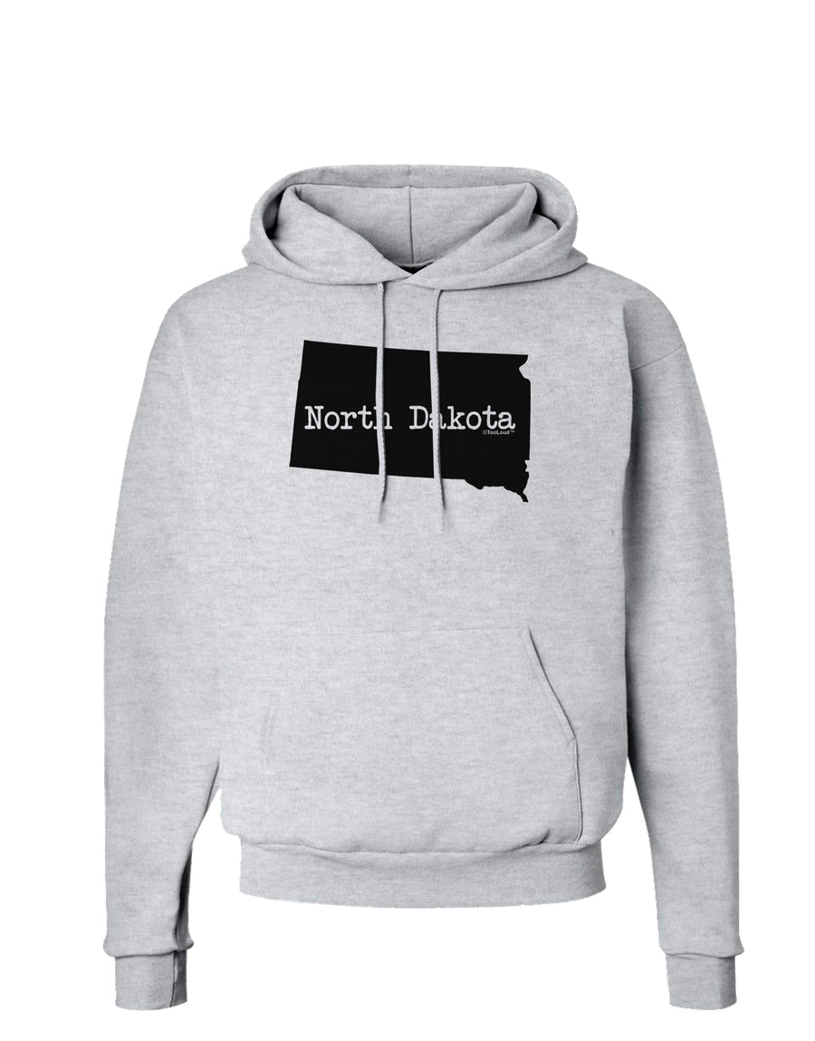 North Dakota - United States Shape Hoodie Sweatshirt by TooLoud-Hoodie-TooLoud-White-Small-Davson Sales