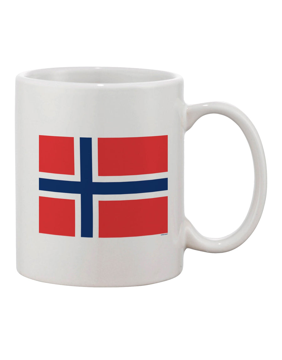 Norwegian Flag Printed 11 oz Coffee Mug - Expertly Crafted Drinkware-11 OZ Coffee Mug-TooLoud-Davson Sales