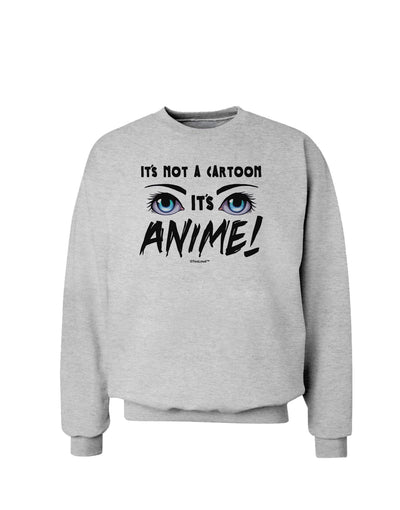 Not A Cartoon Eyes Blue Sweatshirt-Sweatshirts-TooLoud-AshGray-Small-Davson Sales