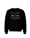 Not A Cartoon Eyes Green Adult Dark Sweatshirt-Sweatshirts-TooLoud-Black-Small-Davson Sales