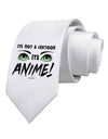 Not A Cartoon Eyes Green Printed White Necktie