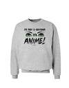 Not A Cartoon Eyes Green Sweatshirt-Sweatshirts-TooLoud-AshGray-Small-Davson Sales