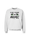 Not A Cartoon Eyes Green Sweatshirt-Sweatshirts-TooLoud-White-Small-Davson Sales