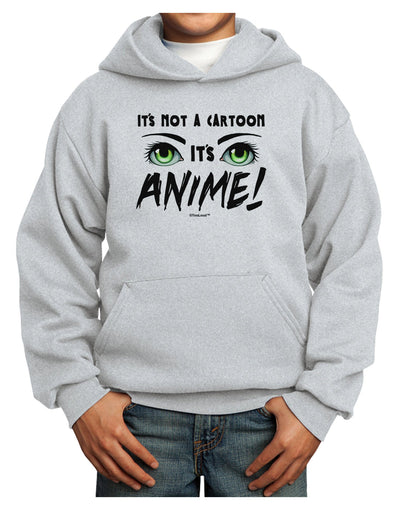 Not A Cartoon Eyes Green Youth Hoodie Pullover Sweatshirt-Youth Hoodie-TooLoud-Ash-XS-Davson Sales