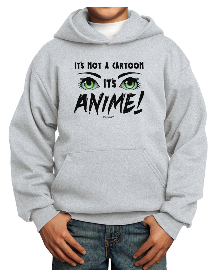 Not A Cartoon Eyes Green Youth Hoodie Pullover Sweatshirt-Youth Hoodie-TooLoud-White-XS-Davson Sales