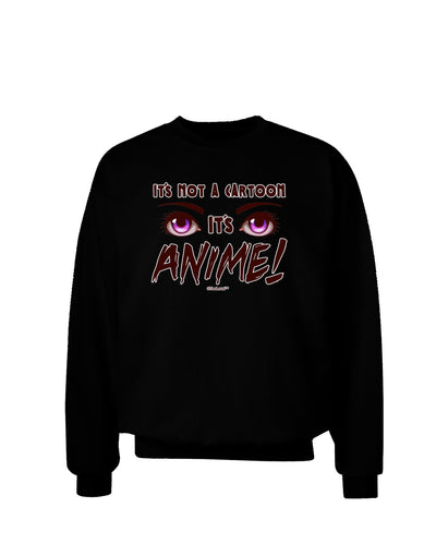 Not A Cartoon Eyes Magenta Adult Dark Sweatshirt-Sweatshirts-TooLoud-Black-Small-Davson Sales