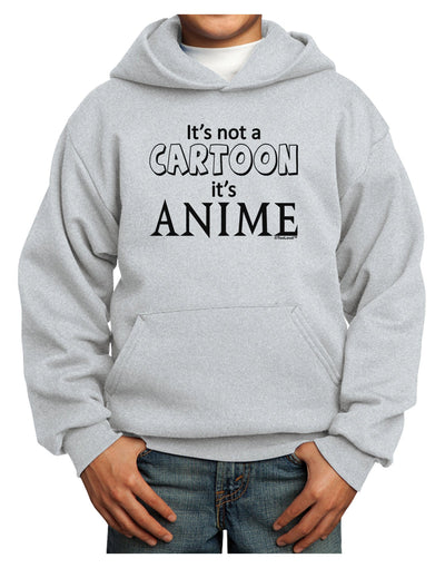 Not A Cartoon Text Youth Hoodie Pullover Sweatshirt-Youth Hoodie-TooLoud-Ash-XS-Davson Sales