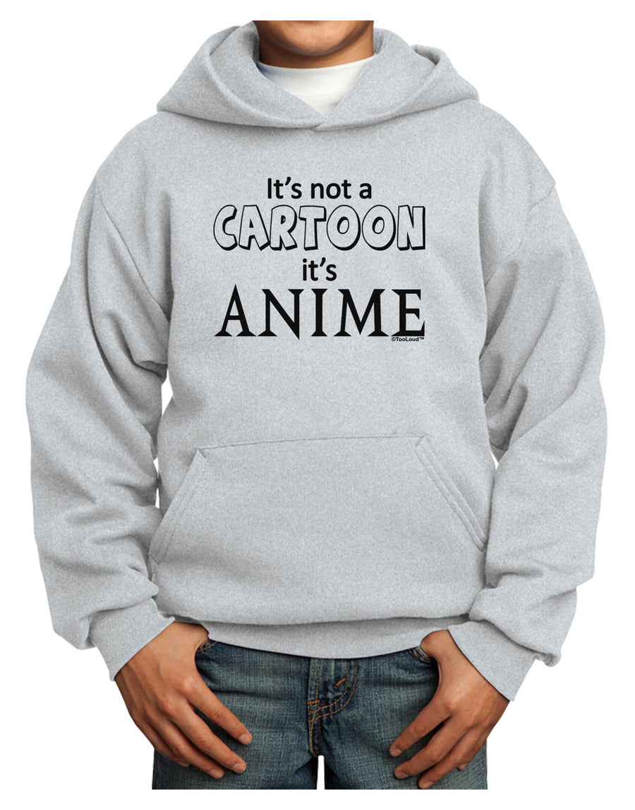 Not A Cartoon Text Youth Hoodie Pullover Sweatshirt-Youth Hoodie-TooLoud-White-XS-Davson Sales