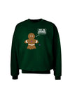 Not My Gumdrop Buttons Gingerbread Man Christmas Adult Dark Sweatshirt-Sweatshirts-TooLoud-Deep-Forest-Green-Small-Davson Sales