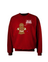 Not My Gumdrop Buttons Gingerbread Man Christmas Adult Dark Sweatshirt-Sweatshirts-TooLoud-Deep-Red-Small-Davson Sales