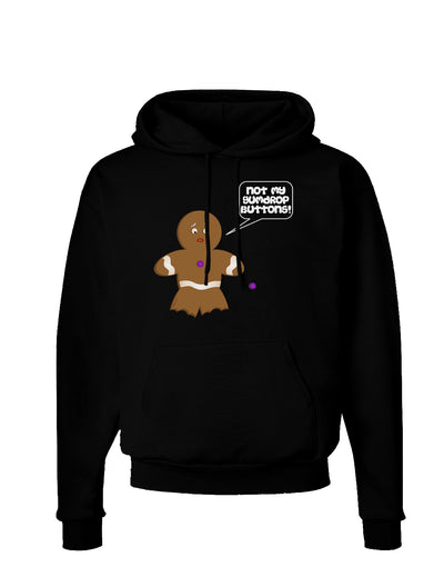 Not My Gumdrop Buttons Gingerbread Man Christmas Dark Hoodie Sweatshirt-Hoodie-TooLoud-Black-Small-Davson Sales