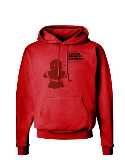 Not My Gumdrop Buttons Gingerbread Man Christmas Hoodie Sweatshirt-Hoodie-TooLoud-Red-Small-Davson Sales