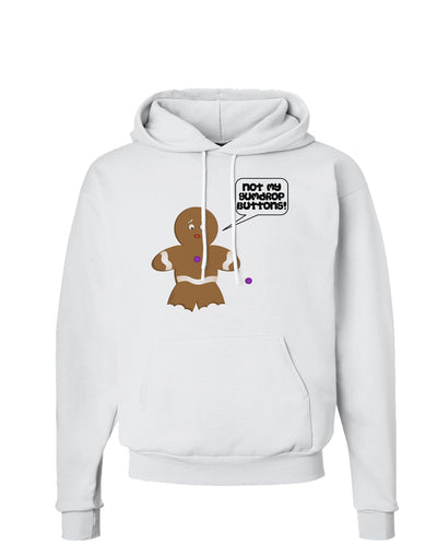 Not My Gumdrop Buttons Gingerbread Man Christmas Hoodie Sweatshirt-Hoodie-TooLoud-White-Small-Davson Sales