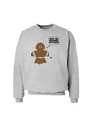 Not My Gumdrop Buttons Gingerbread Man Christmas Sweatshirt-Sweatshirts-TooLoud-AshGray-Small-Davson Sales