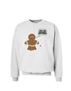 Not My Gumdrop Buttons Gingerbread Man Christmas Sweatshirt-Sweatshirts-TooLoud-White-Small-Davson Sales