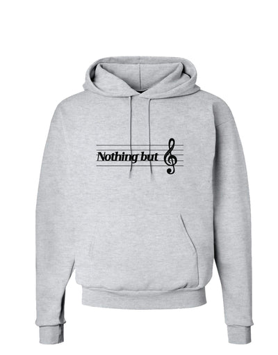 Nothing But Treble Music Pun Hoodie Sweatshirt by TooLoud-Hoodie-TooLoud-AshGray-Small-Davson Sales