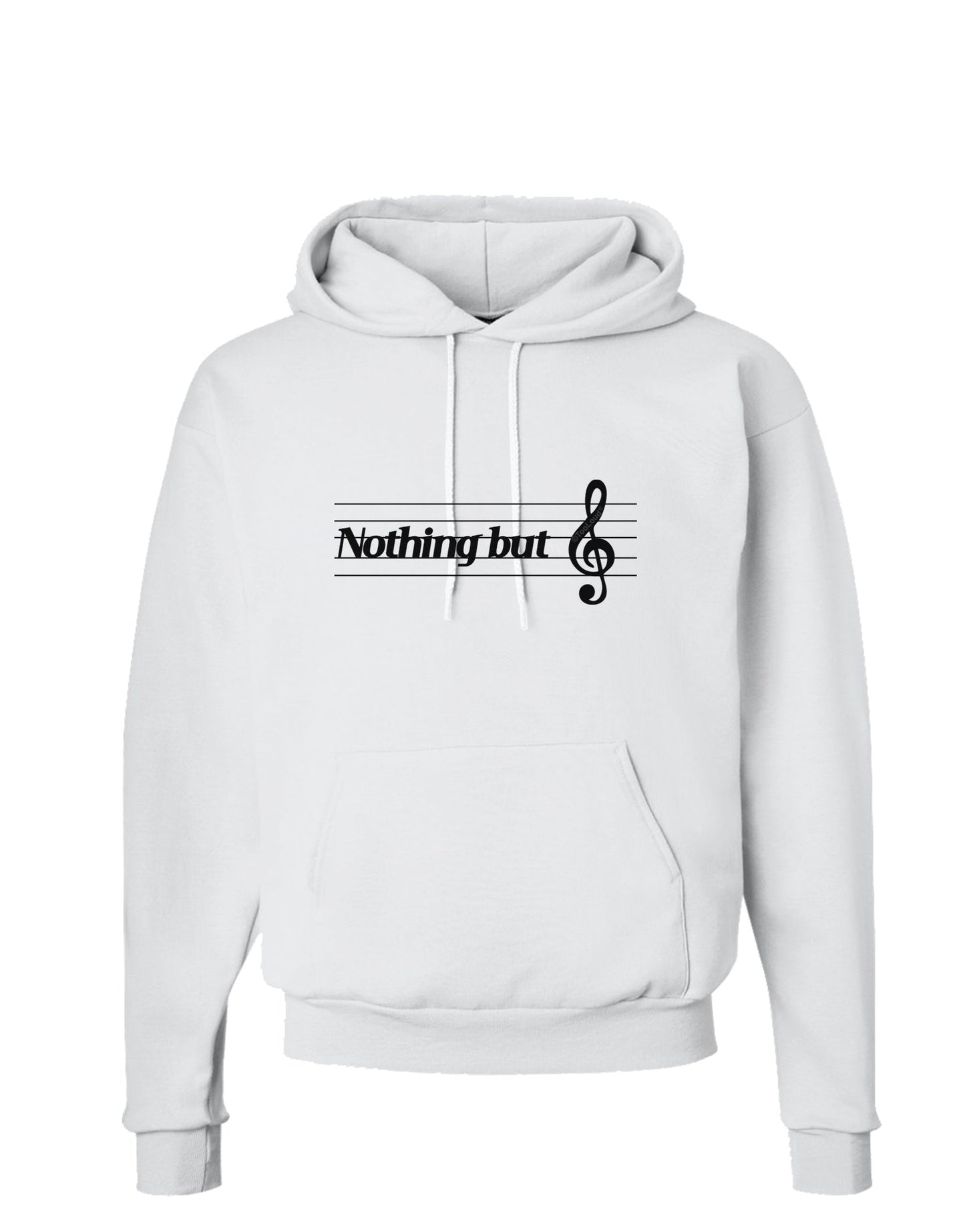 Nothing But Treble Music Pun Hoodie Sweatshirt by TooLoud-Hoodie-TooLoud-White-Small-Davson Sales