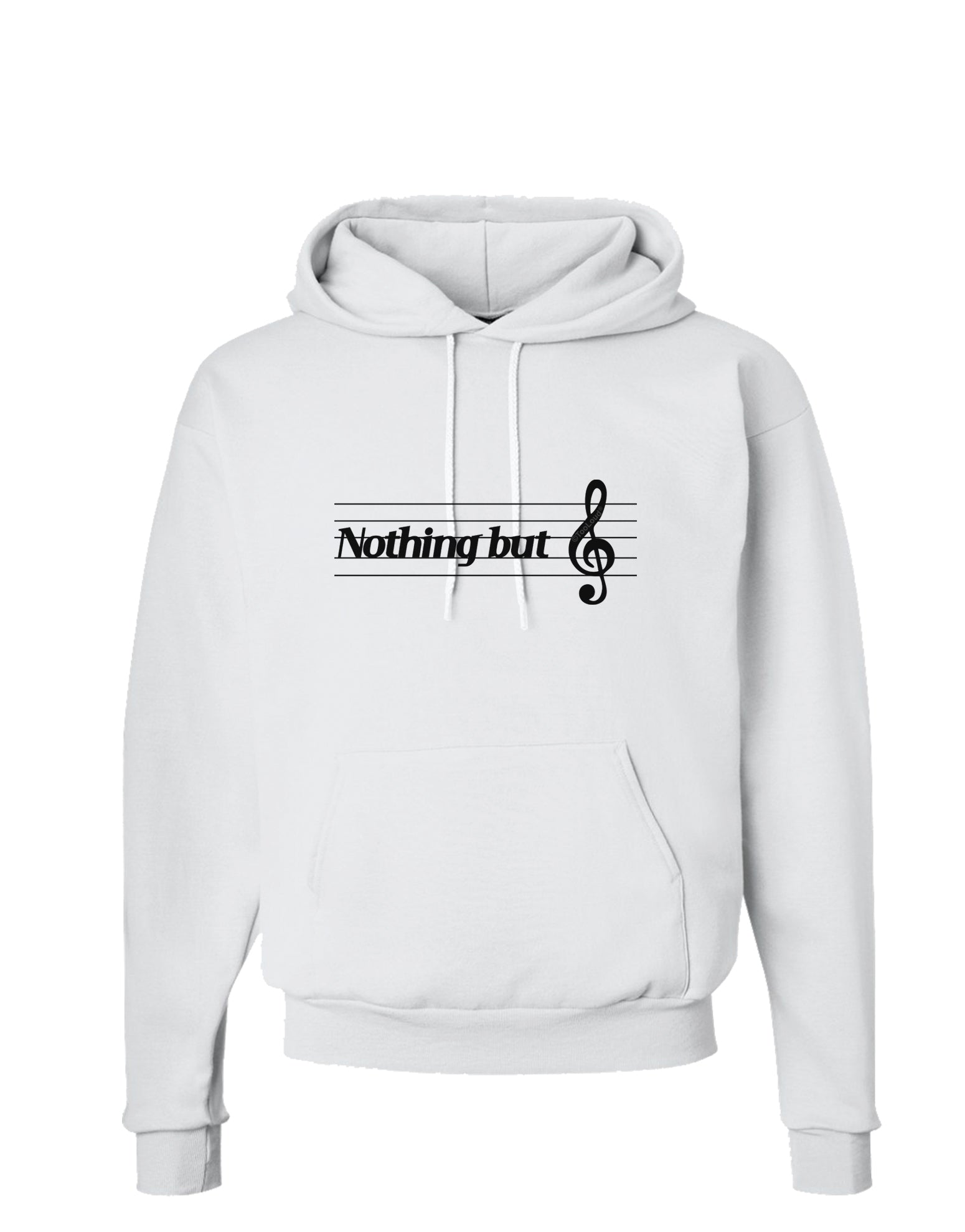 Nothing But Treble Music Pun Hoodie Sweatshirt by TooLoud-Hoodie-TooLoud-White-Small-Davson Sales