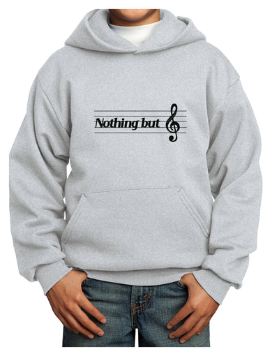 Nothing But Treble Music Pun Youth Hoodie Pullover Sweatshirt by TooLoud-Youth Hoodie-TooLoud-Ash-XS-Davson Sales