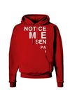 Notice Me Senpai Triangle Text Dark Hoodie Sweatshirt-Hoodie-TooLoud-Red-Small-Davson Sales