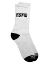 NSFW Adult Crew Socks - A Bold and Edgy Addition to Your Wardrobe by TooLoud-Socks-TooLoud-White-Ladies-4-6-Davson Sales