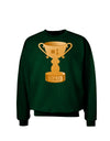 Number One Dad Trophy Adult Dark Sweatshirt-Sweatshirts-TooLoud-Deep-Forest-Green-Small-Davson Sales