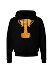 Number One Dad Trophy Dark Hoodie Sweatshirt-Hoodie-TooLoud-Black-Small-Davson Sales