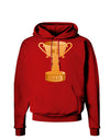 Number One Dad Trophy Dark Hoodie Sweatshirt-Hoodie-TooLoud-Red-Small-Davson Sales