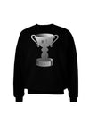 Number One Dad Trophy - Grayscale Adult Dark Sweatshirt-Sweatshirts-TooLoud-Black-Small-Davson Sales