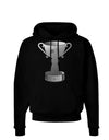 Number One Dad Trophy - Grayscale Dark Hoodie Sweatshirt-Hoodie-TooLoud-Black-Small-Davson Sales