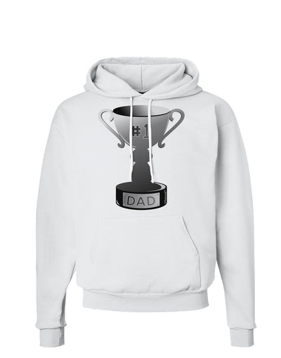 Number One Dad Trophy - Grayscale Hoodie Sweatshirt-Hoodie-TooLoud-White-Small-Davson Sales