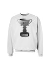 Number One Dad Trophy - Grayscale Sweatshirt-Sweatshirts-TooLoud-White-Small-Davson Sales