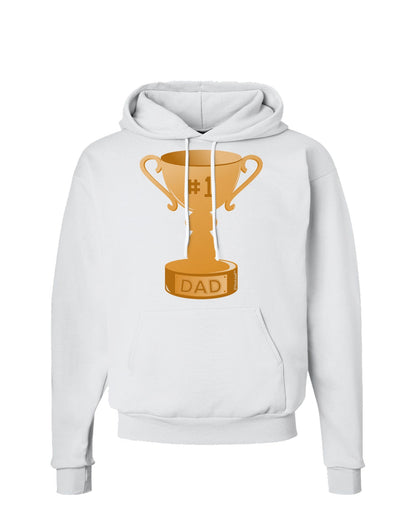 Number One Dad Trophy Hoodie Sweatshirt-Hoodie-TooLoud-White-Small-Davson Sales