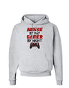 Nurse By Day Gamer By Night Hoodie Sweatshirt-Hoodie-TooLoud-AshGray-Small-Davson Sales