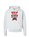 Nurse By Day Gamer By Night Hoodie Sweatshirt-Hoodie-TooLoud-White-Small-Davson Sales