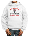 Nurse - Don't Mess With Me Youth Hoodie Pullover Sweatshirt-Youth Hoodie-TooLoud-White-XS-Davson Sales