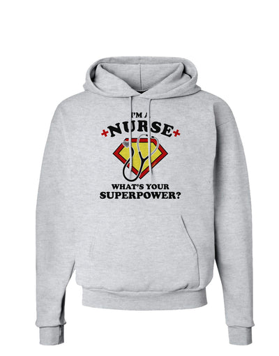 Nurse - Superpower Hoodie Sweatshirt-Hoodie-TooLoud-AshGray-Small-Davson Sales