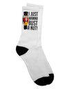 Nutcracker Adult Crew Socks - A Fun and Playful Addition to Your Wardrobe - TooLoud-Socks-TooLoud-White-Ladies-4-6-Davson Sales