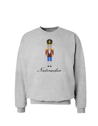 Nutcracker Design - Red Gold Black Text Sweatshirt-Sweatshirts-TooLoud-AshGray-Small-Davson Sales