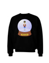 Nutcracker Snow Globe - Red Gold Black Adult Dark Sweatshirt by TooLoud-Sweatshirts-TooLoud-Black-Small-Davson Sales