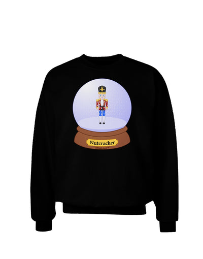 Nutcracker Snow Globe - Red Gold Black Adult Dark Sweatshirt by TooLoud-Sweatshirts-TooLoud-Black-Small-Davson Sales