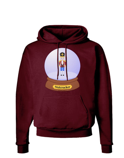 Nutcracker Snow Globe - Red Gold Black Dark Hoodie Sweatshirt by TooLoud-Hoodie-TooLoud-Maroon-Small-Davson Sales