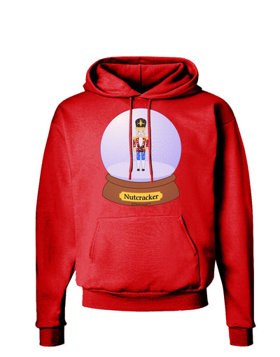 Nutcracker Snow Globe - Red Gold Black Dark Hoodie Sweatshirt by TooLoud-Hoodie-TooLoud-Red-Small-Davson Sales