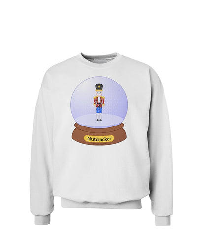 Nutcracker Snow Globe - Red Gold Black Sweatshirt by TooLoud-Sweatshirts-TooLoud-White-Small-Davson Sales