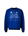 O Holy Night Shining Christmas Stars Adult Dark Sweatshirt-Sweatshirts-TooLoud-Deep-Royal-Blue-Small-Davson Sales