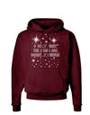 O Holy Night Shining Christmas Stars Dark Hoodie Sweatshirt-Hoodie-TooLoud-Maroon-Small-Davson Sales