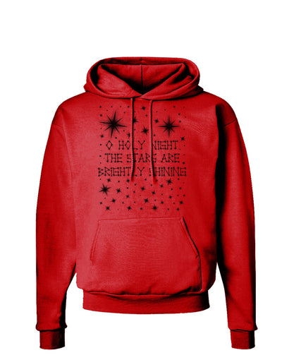 O Holy Night Shining Christmas Stars Hoodie Sweatshirt-Hoodie-TooLoud-Red-Small-Davson Sales