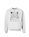 O Holy Night Shining Christmas Stars Sweatshirt-Sweatshirts-TooLoud-White-Small-Davson Sales